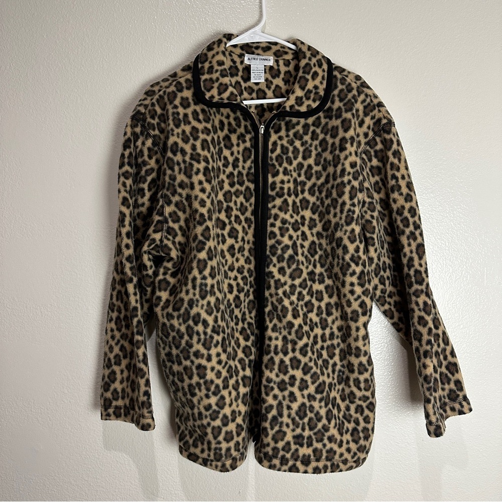 Alfred Dunner Cheetah Print Jacket Size Large